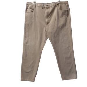 Men's Wrangler Rugged Wear Tan Relaxed Straight Fit Jeans 50 x 32